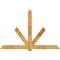 Ekena Millwork Kennewick Rough Sawn Timber Gable Bracket, Western Red Cedar, 96"W x 64"H x 4"D x 6"F, 16/12 Pitch GBW096X64X0406KEN00RWR - alternate 1